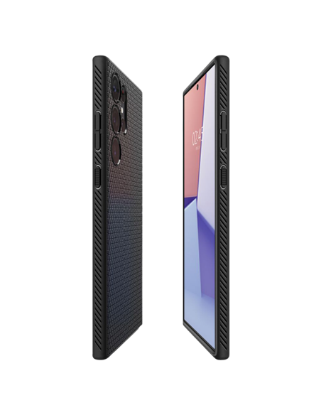 Чехол Spigen Samsung S23 Ultra, Liquid Air, Матовый черный