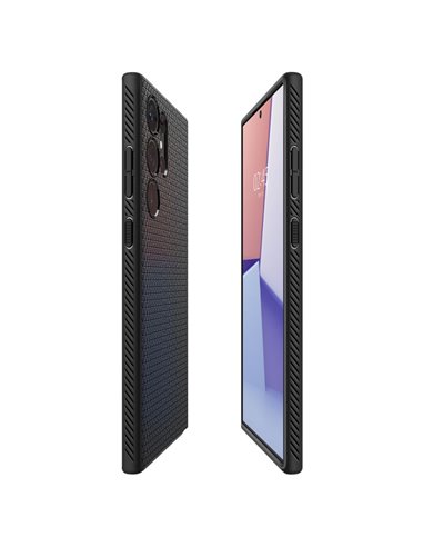 Чехол Spigen Samsung S23 Ultra, Liquid Air, Матовый черный