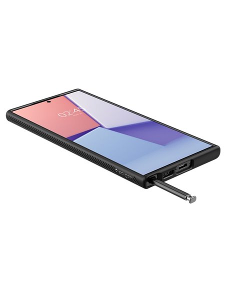 Чехол Spigen Samsung S23 Ultra, Liquid Air, Матовый черный