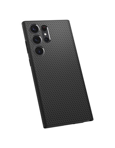 Чехол Spigen Samsung S23 Ultra, Liquid Air, Матовый черный