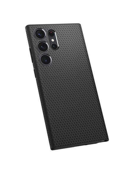 Чехол Spigen Samsung S23 Ultra, Liquid Air, Матовый черный