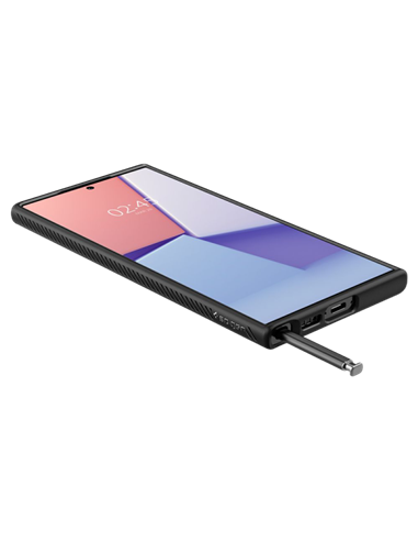 Чехол Spigen Samsung S23 Ultra, Liquid Air, Матовый черный