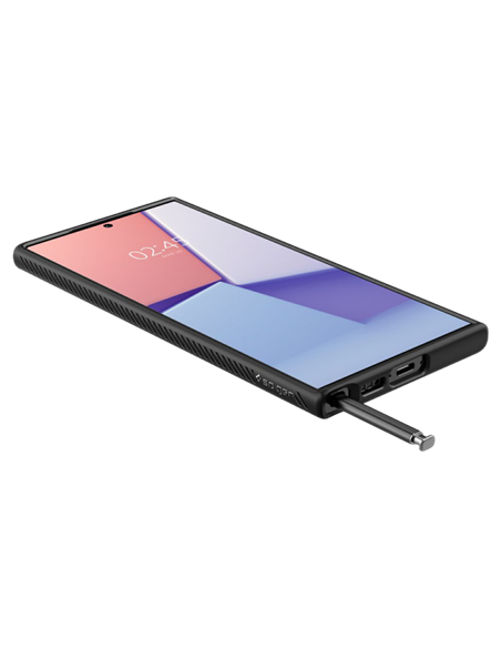 Чехол Spigen Samsung S23 Ultra, Liquid Air, Матовый черный