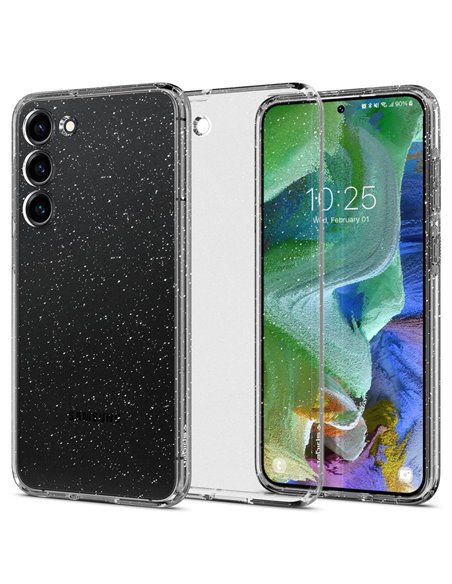 Husă Spigen Samsung S23+, Liquid Crystal, Cristal cu sclipici