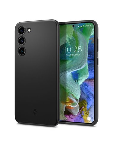 Husă Spigen Samsung S23+, Thin Fit, Negru