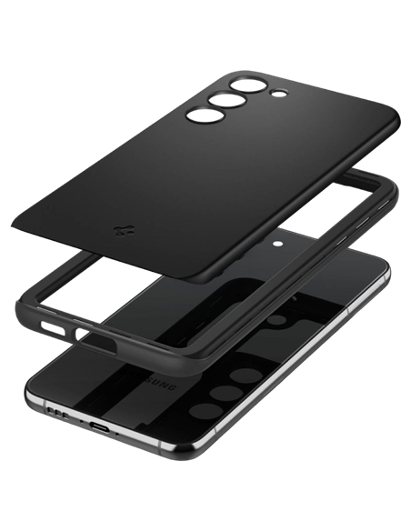 Husă Spigen Samsung S23+, Thin Fit, Negru