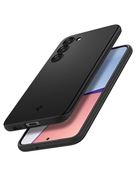 Husă Spigen Samsung S23+, Thin Fit, Negru