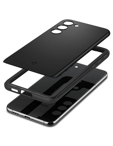 Husă Spigen Samsung S23+, Thin Fit, Negru