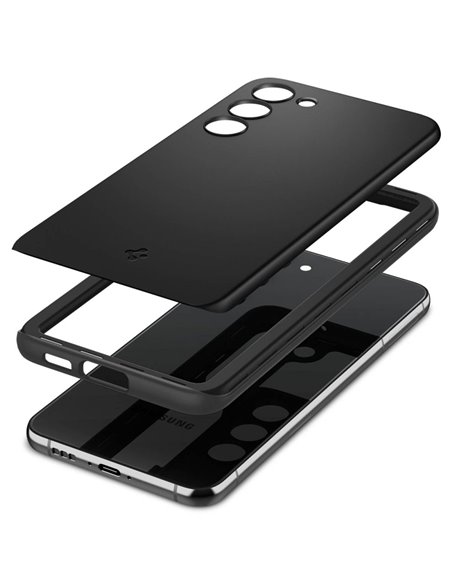 Husă Spigen Samsung S23+, Thin Fit, Negru