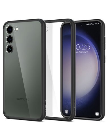Чехол Spigen Samsung S23+, Ultra Hybrid, Матовый Черный