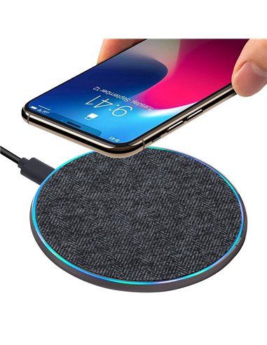 Încărcător wireless RivaCase VA4915 GR3, 10W, Gri