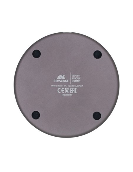 Încărcător wireless RivaCase VA4915 GR3, 10W, Gri