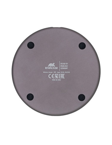 Încărcător wireless RivaCase VA4915 GR3, 10W, Gri