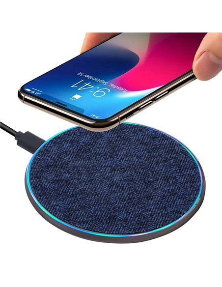 Încărcător wireless RivaCase VA4915 BL3, 10W, Albastru