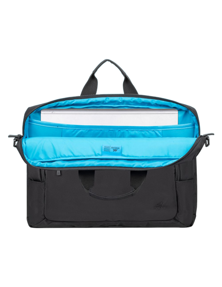 Сумка для ноутбука Rivacase 7531, 15.6", Eco-Friendly rPET Полиэстер, Чёрный