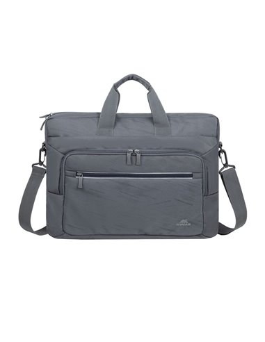 Geantă pentru Laptop RivaCase 7531, 16", Poliester RPET ECO-FRIENDLY, Gri