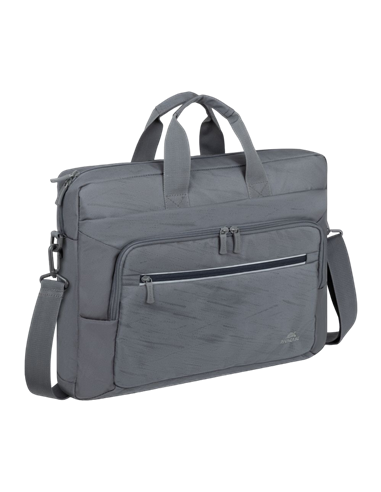 Geantă pentru Laptop RivaCase 7531, 16", Poliester RPET ECO-FRIENDLY, Gri