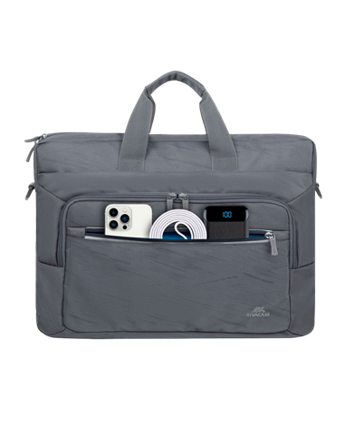 Geantă pentru Laptop RivaCase 7531, 16", Poliester RPET ECO-FRIENDLY, Gri