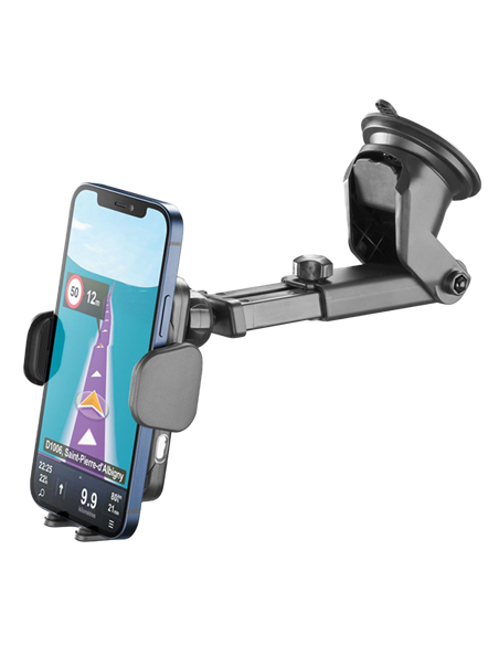 Suport Auto Cellularline Hug Dual Pro 15W, Negru