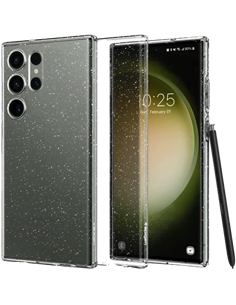 Husă Spigen Samsung S23 Ultra, Liquid Crystal, Cristal cu sclipici