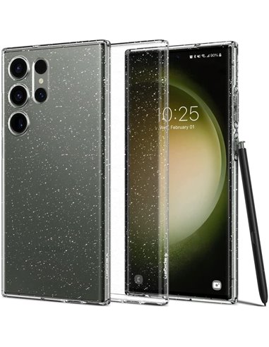 Husă Spigen Samsung S23 Ultra, Liquid Crystal, Cristal cu sclipici
