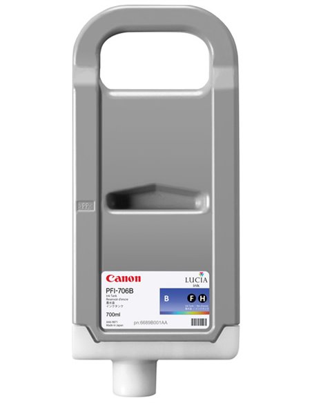 Картридж чернильный Canon PFI-706, 700 мл, Синий