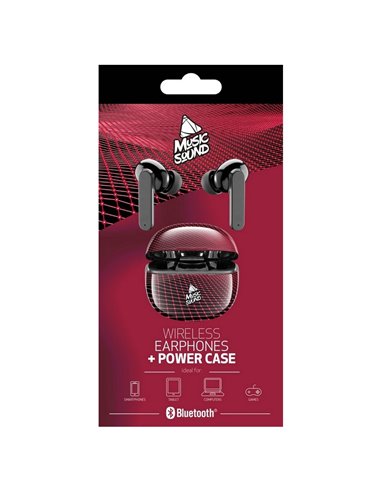 Căști Cellularline Music Sound Fantasy in ear, Negru/Rosu