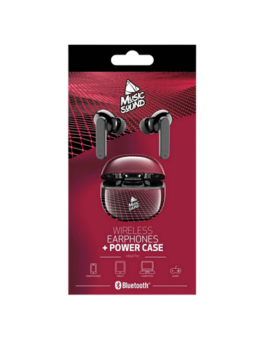 Căști Cellularline Music Sound Fantasy in ear, Negru/Rosu