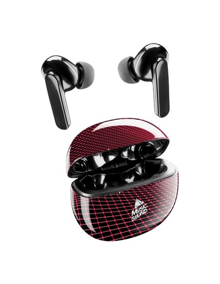 Căști Cellularline Music Sound Fantasy in ear, Negru/Rosu