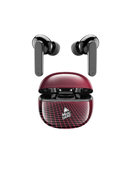 Căști Cellularline Music Sound Fantasy in ear, Negru/Rosu