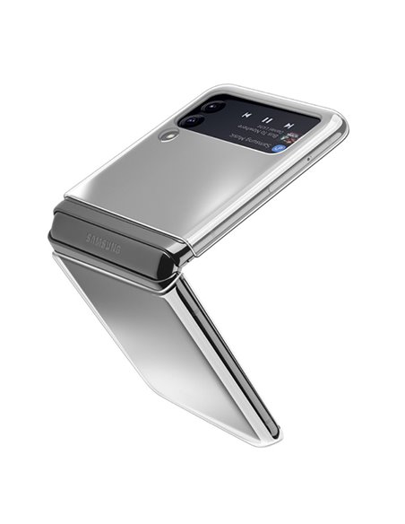 Чехол Cellularline Clear Case - Gal. Z Flip 4, Прозрачный Чехол Cellularline Clear Case - Gal. Z Flip 4, Прозрачный