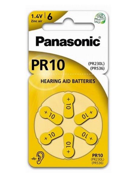 Baterii Panasonic PR-230, PR10, 6 buc.