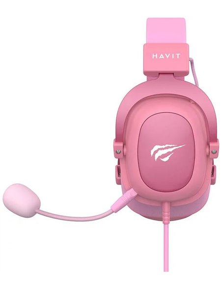 Căști gaming Havit H2002d, Cu fir, Roz