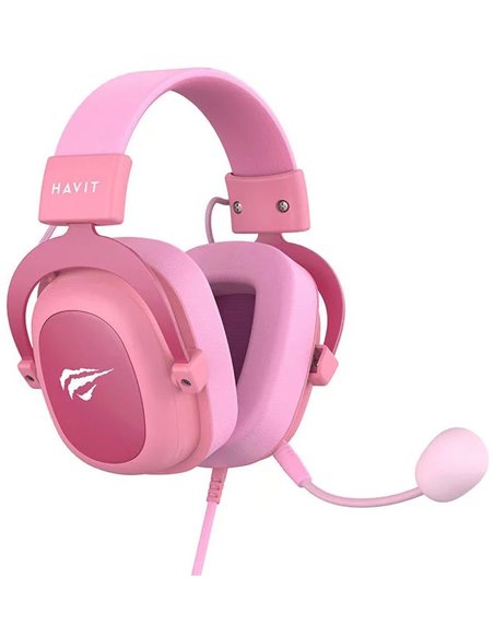 Căști gaming Havit H2002d, Cu fir, Roz