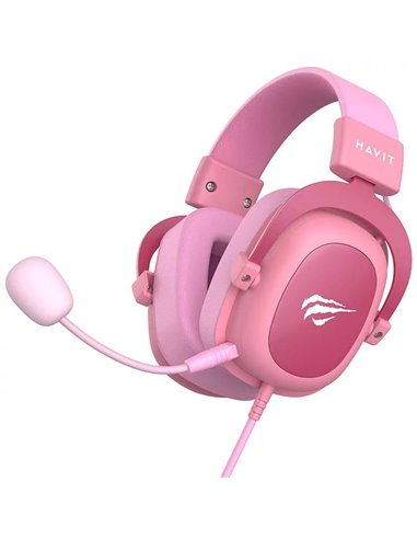 Căști gaming Havit H2002d, Cu fir, Roz