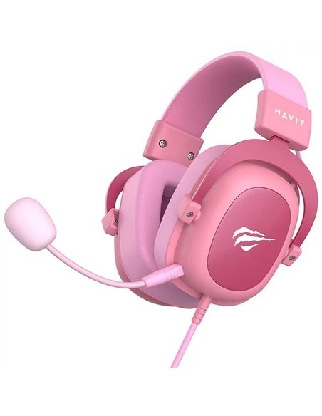 Căști gaming Havit H2002d, Cu fir, Roz