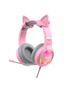 Căști gaming Havit H2233d, Cu fir, Roz