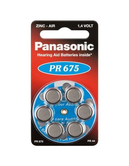 Baterii rotunde Panasonic PR-675H/6LB, PR675, 605mAh, 6buc.