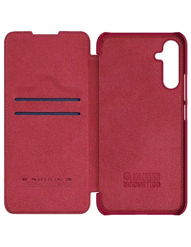 Husă tip carte Nillkin Galaxy A34 - Qin LC, Roșu