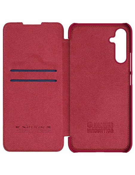 Husă tip carte Nillkin Galaxy A34 - Qin LC, Roșu