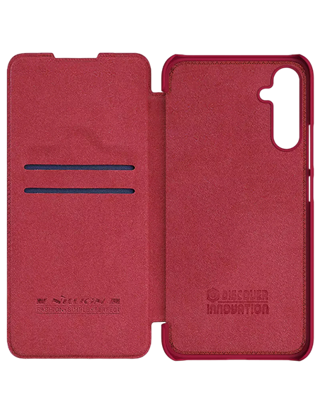 Husă tip carte Nillkin Galaxy A34 - Qin LC, Roșu