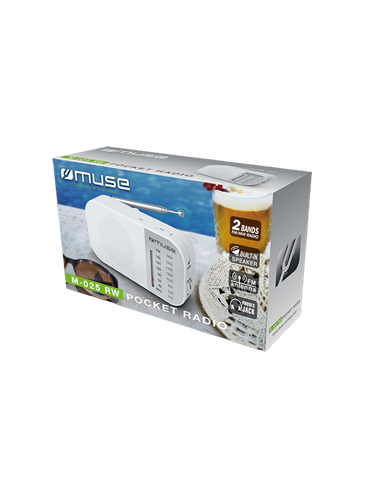 Портативное радио MUSE M-025 RW, Белый
