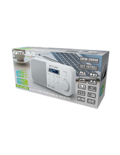Портативное радио MUSE M-109 DBW, Белый 2