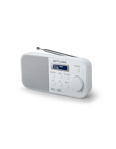 Radio portabil MUSE M-109 DBW, Alb