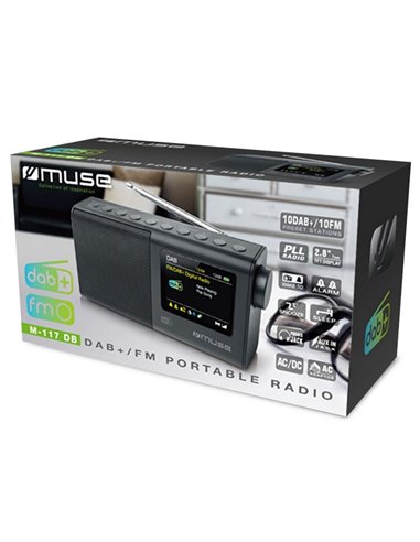Radio portabil MUSE M-117 DB, Negru