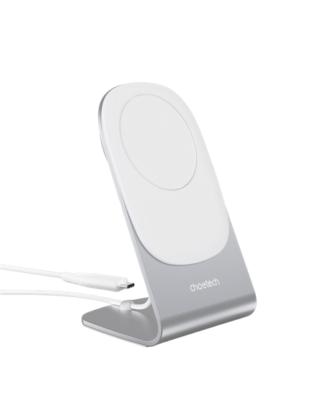Беспроводная зарядка Choetech H046 + T518-F, 15 Вт, Белый Беспроводная зарядка Choetech H046 + T518-F, 15 Вт, Белый