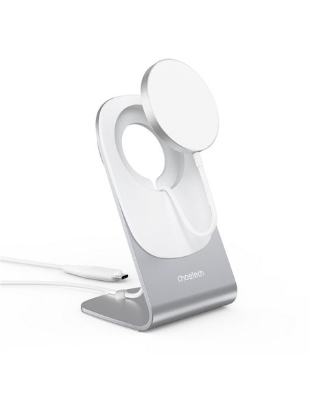 Беспроводная зарядка Choetech H046 + T518-F, 15 Вт, Белый Беспроводная зарядка Choetech H046 + T518-F, 15 Вт, Белый