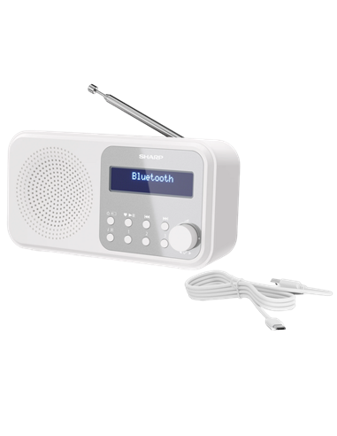 Портативное радио Sharp DR-P420WHV01, Белый