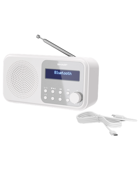 Портативное радио Sharp DR-P420WHV01, Белый
