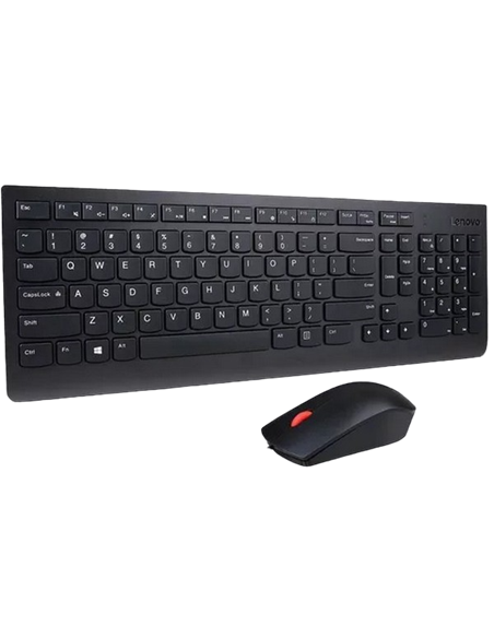 Клавиатура и мышь Lenovo 4X30L79912, Проводное, Чёрный